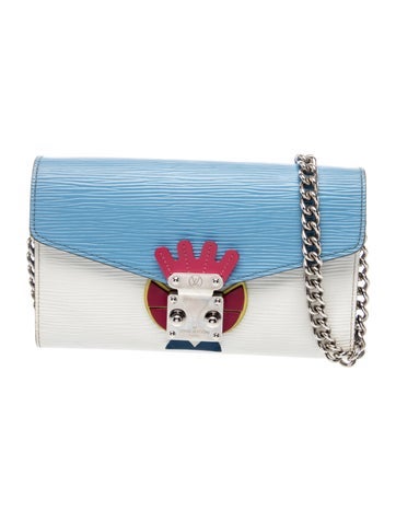 Epi Leather Tribal Mask Chain