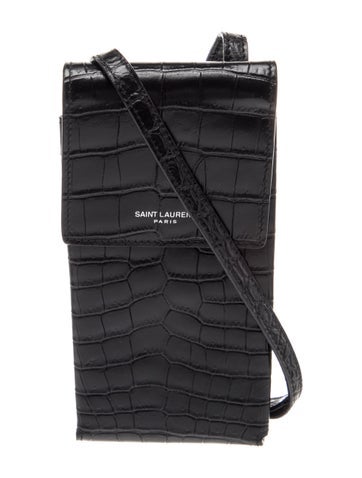 Embossed Leather Crossbody Bag