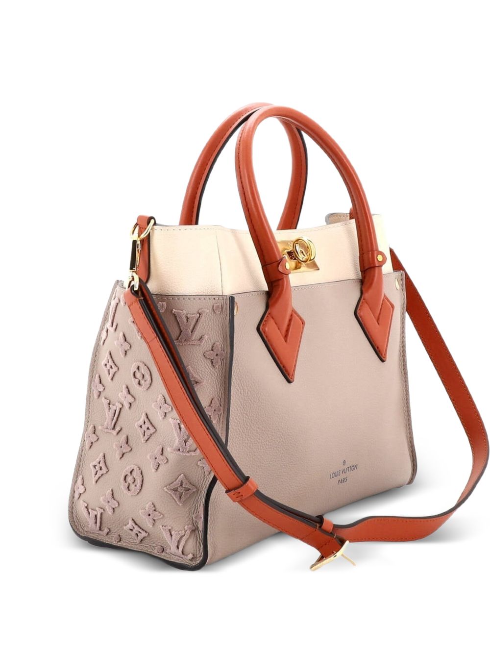 On My Side Monogram Tuffetage Leather MM tote bag
