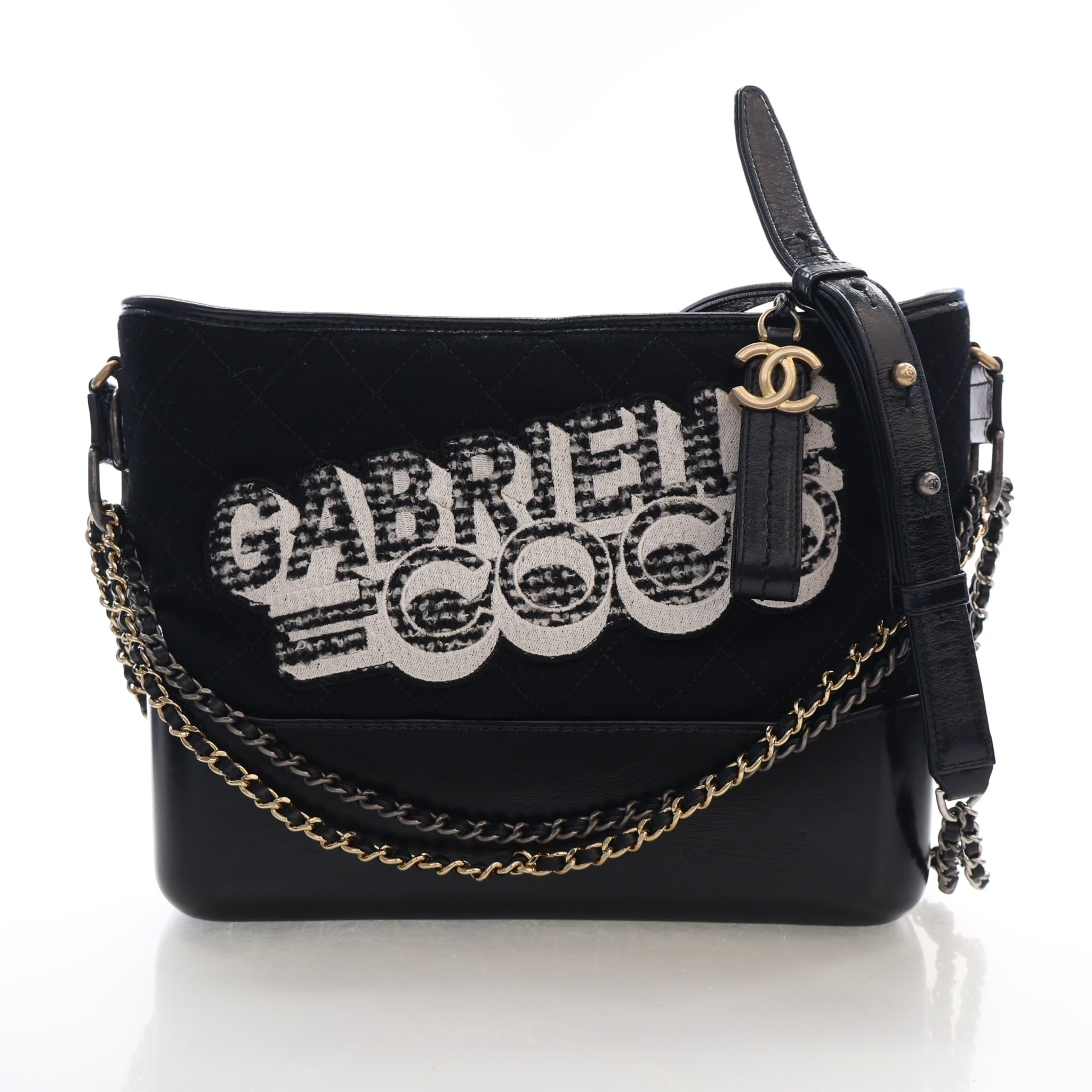 Chanel Medium Gabrielle Coco Embroidery Hobo Bag
