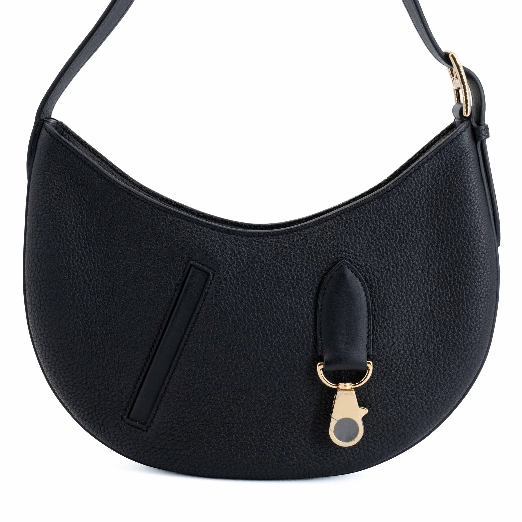Excellent ( Rank SA ) HERMÈS Arcon Shoulder bag Noir (89) Togo Permabrass hardware W (2024)
