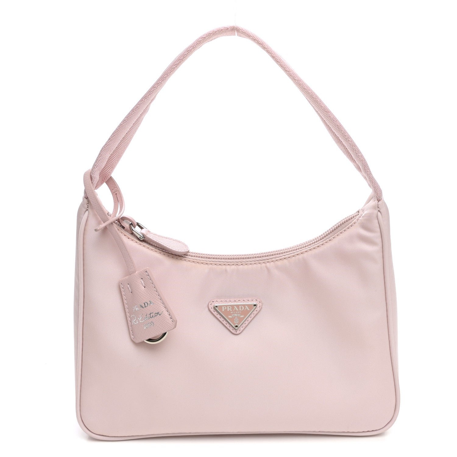 Prada Tessuto Nylon Saffiano Re-Edition 2000 Bag Alabastro