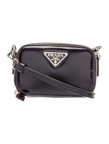 Enameled Metal Triangle Crossbody Bag Super Mini