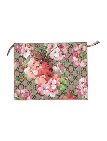 GG Supreme GG Supreme Blooms Floral Zip Pouch