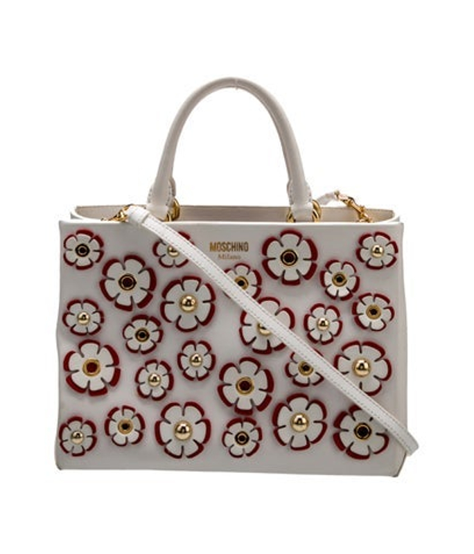 Moschino Leather Top Handle Bag