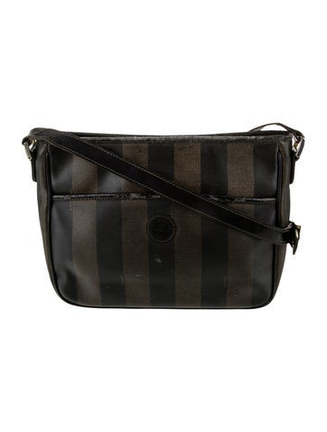 Fendi Pequin Messenger Bag Vintage