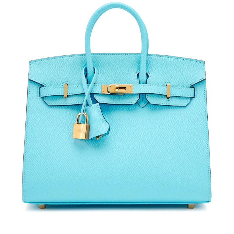 Bleu Celeste Epsom Sellier Birkin 25 Gold Hardware, 2022