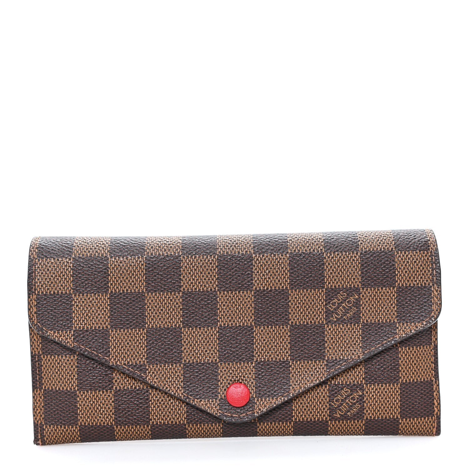 Louis Vuitton Damier Ebene Josephine Wallet Red