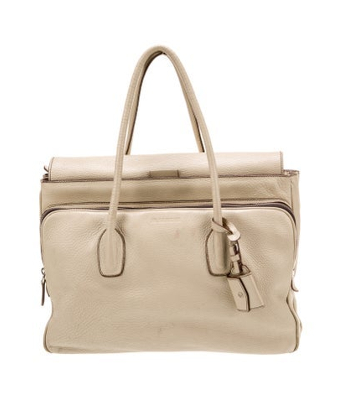 Jil Sander Sander Leather Top Handle Bag