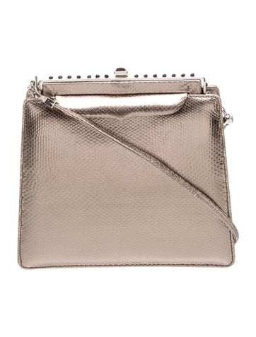 Judith Leiber Leather Minaudière Vintage
