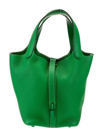 Hermes Clemence Monochrome Picotin Lock 18