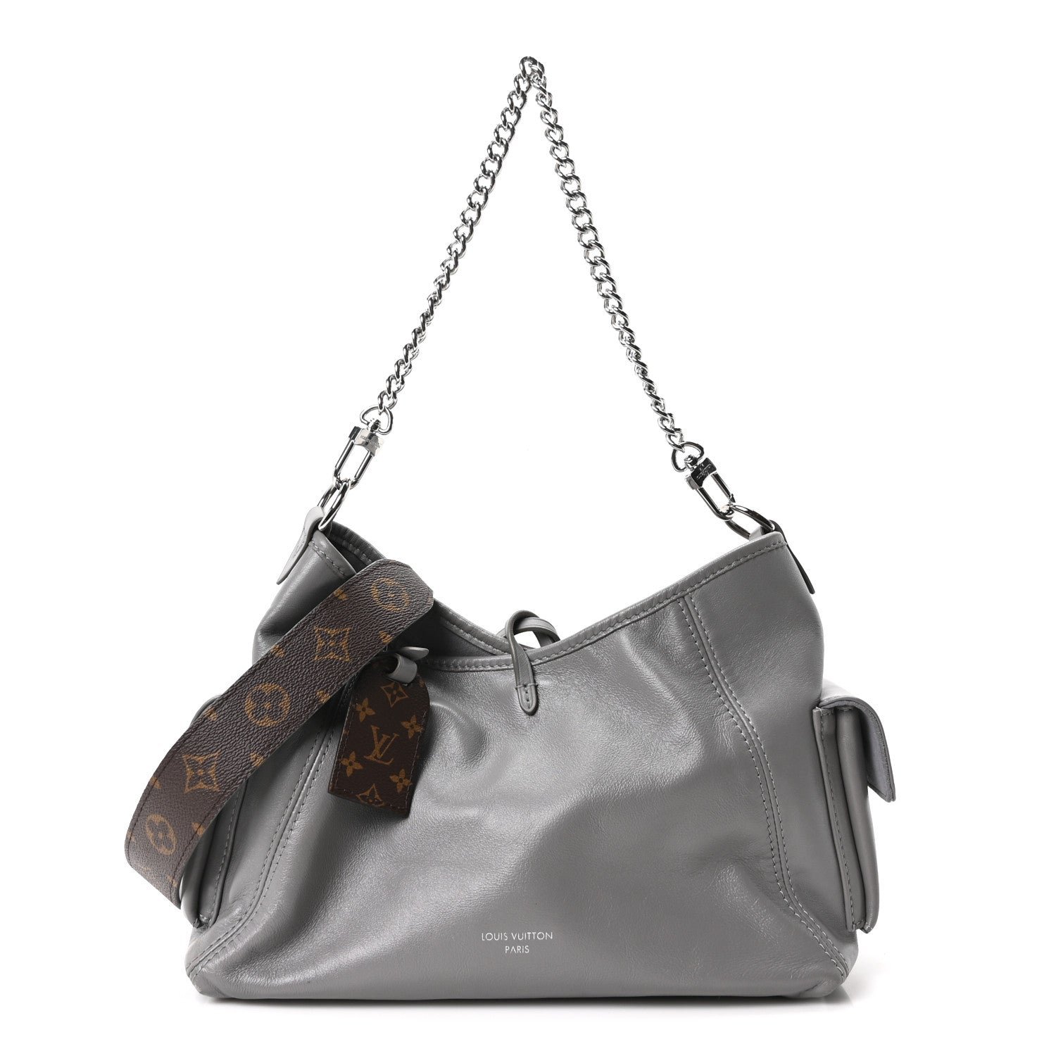 Louis Vuitton Louis Vuitton Lambskin CarryAll Cargo Vibe PM Trianon Gray