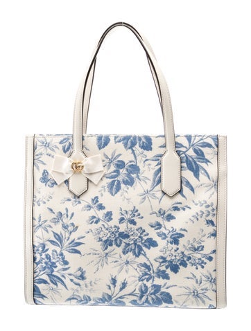 Double G GG Ribbon Printed Tote