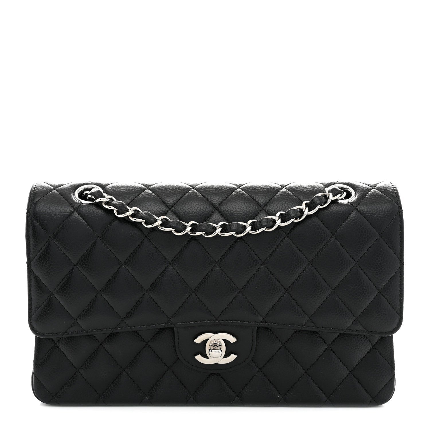 Chanel Caviar Quilted Medium Double Flap Black