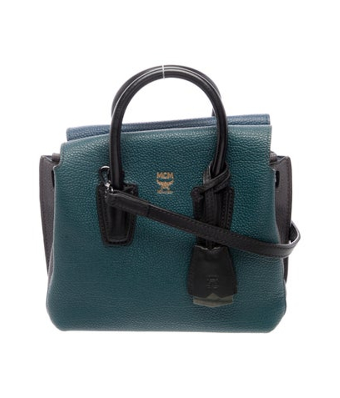 MCM Leather Top Handle Bag