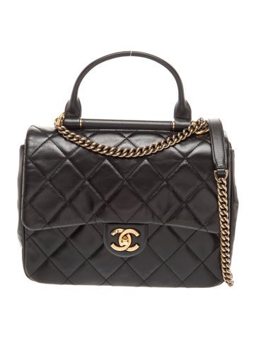 Paris-Rome Gold Bar Flap Bag