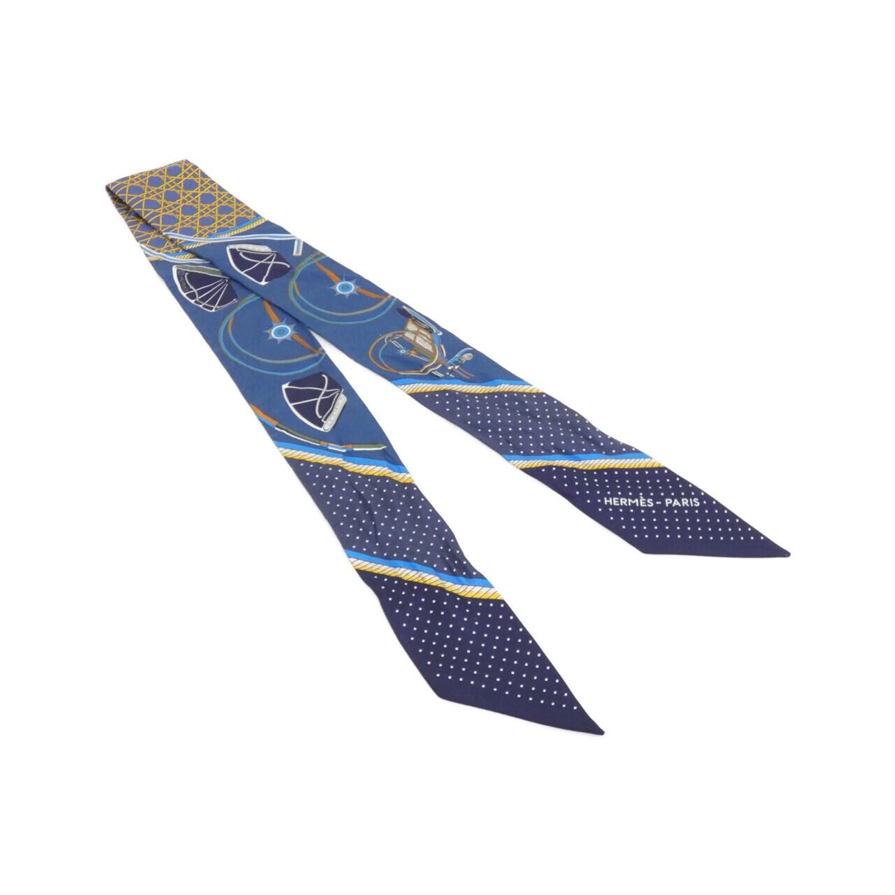 Hermes LES VOITURES A TRANSFORMATION Twilly 063156S Scarf