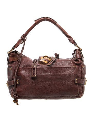 Leather Chloe Paddington Shoulder Bag Small