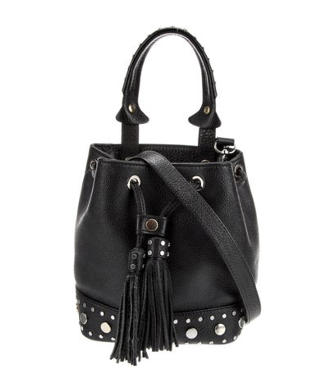 Sandro Leather Bucket Bag