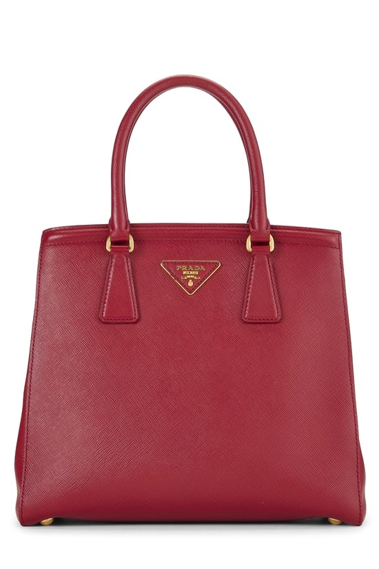 Red Saffiano Parabole Tote