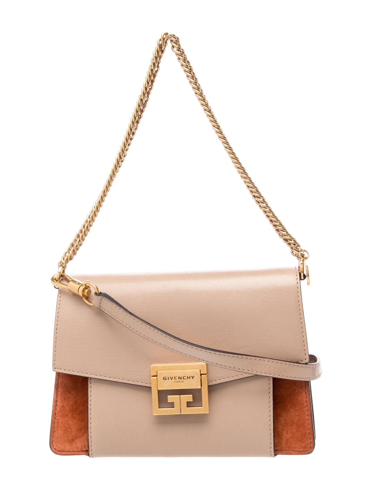 Leather V3 Flap Shoulder Bag Small