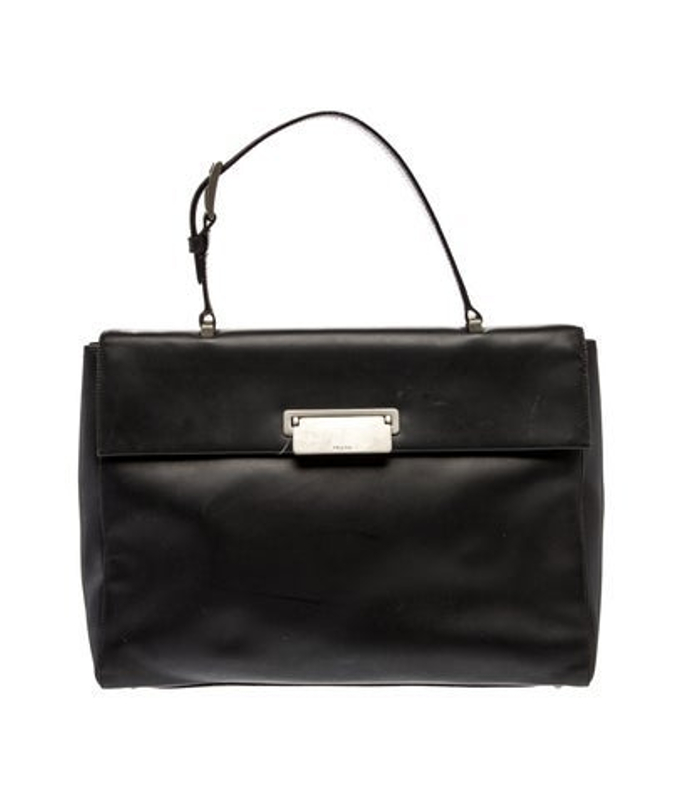 Prada Spazzolato Leather Top Handle Bag
