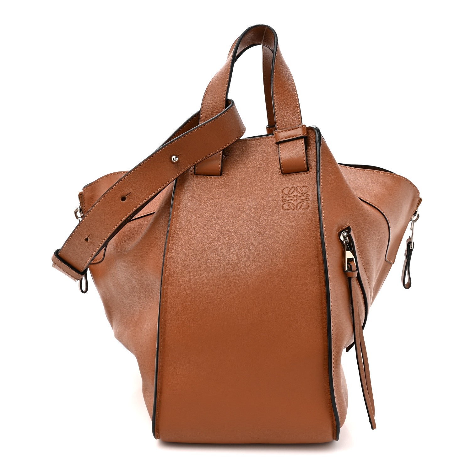 Loewe Grained Calfskin Medium Hammock Shoulder Bag Tan