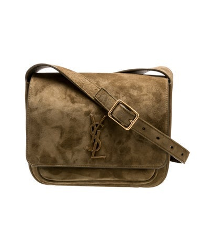 Saint Laurent Laurent Suede Messenger Bag 2025 W Tags