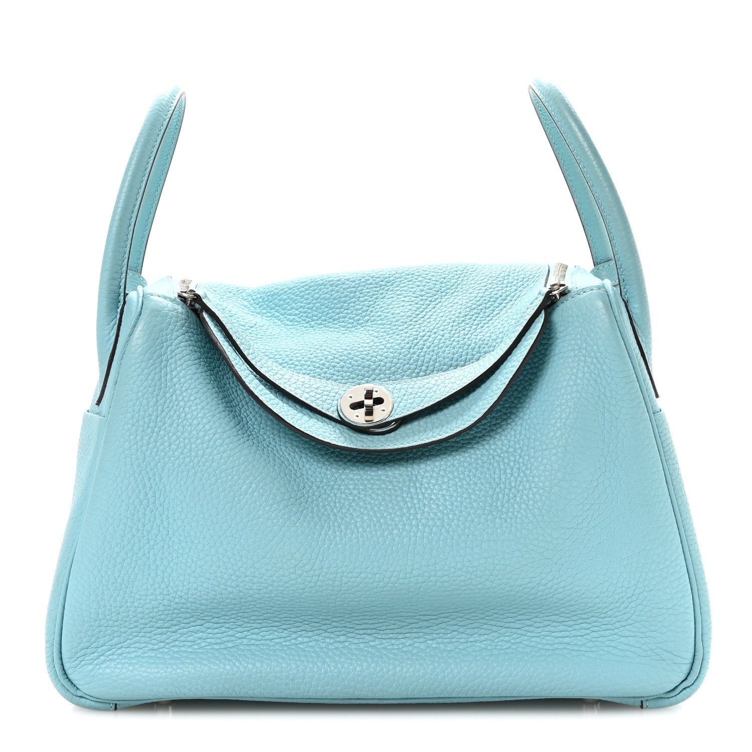 Hermes Taurillon Clemence Lindy 30 Bleu Atoll