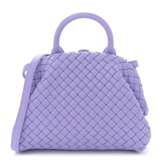 Bottega Veneta Nappa Intreccio Mini Padded Handle Bag Wisteria