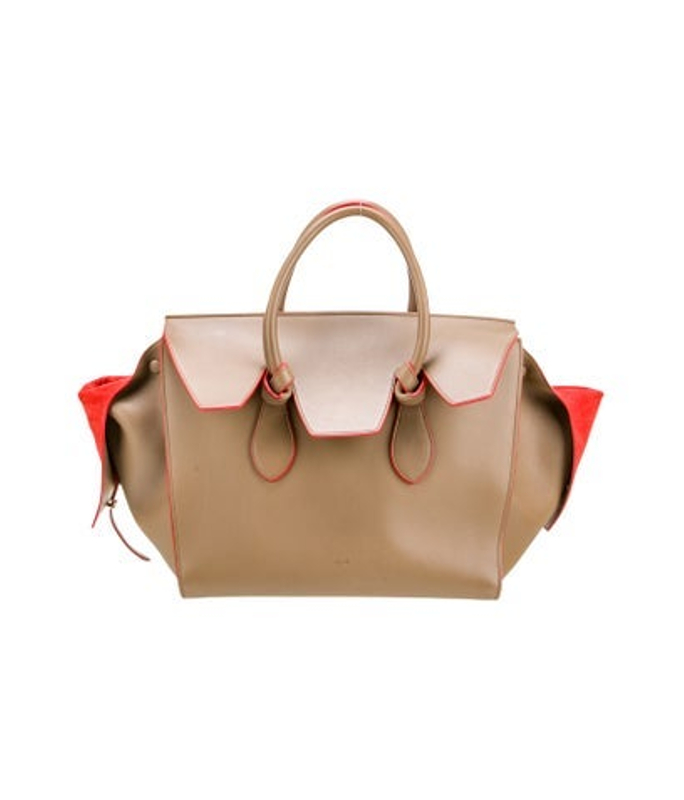 Celine Leather Tie Tote Large