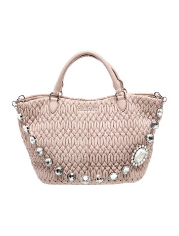 Miu Miu Lambskin Top Handle Bag