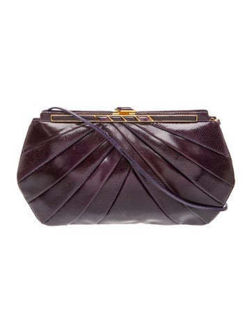 Judith Leiber Leather Clutch