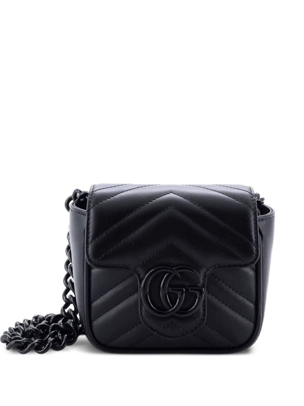 GG Marmont Flap Matelasse Leather Mini belt bag