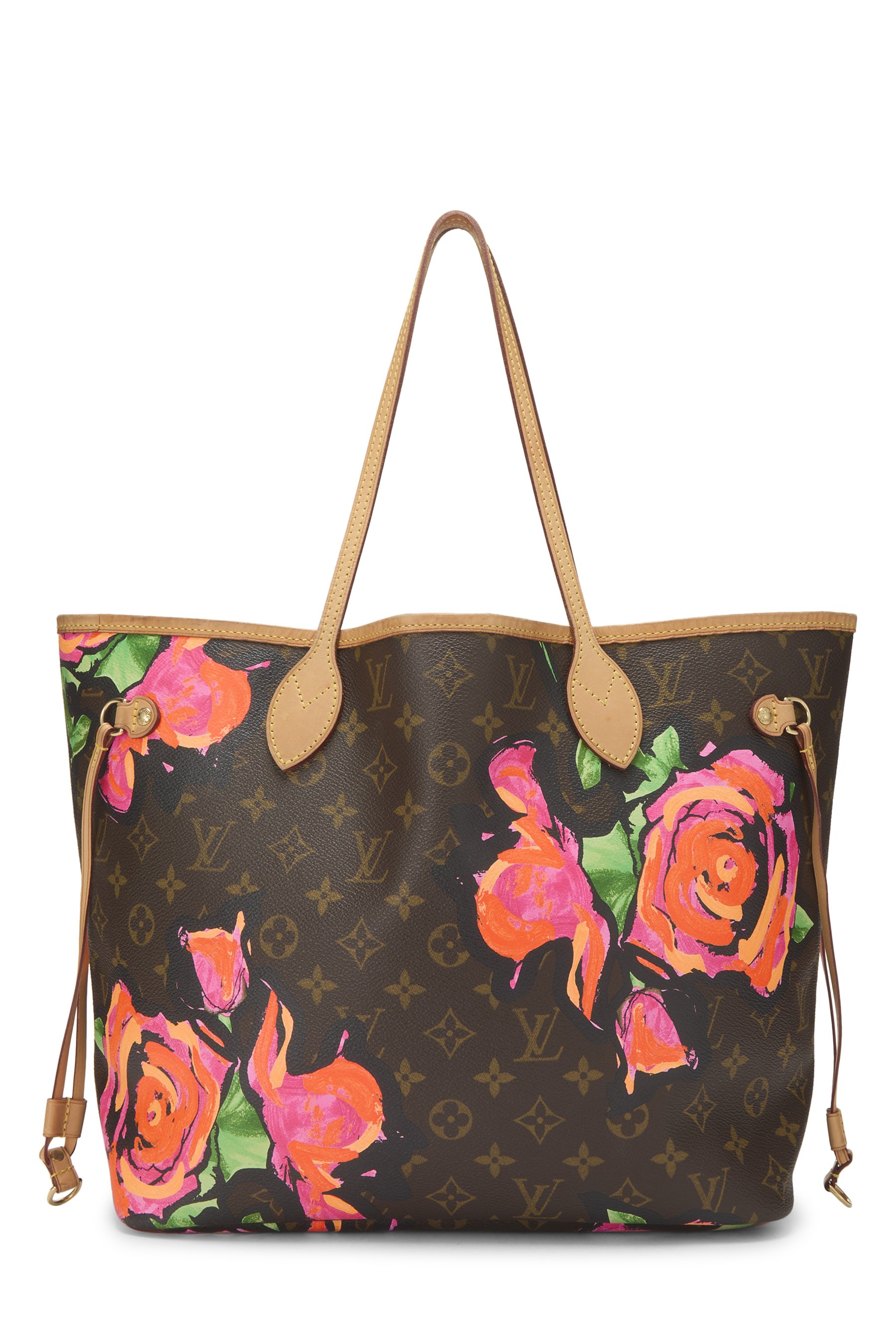 Stephen Sprouse x Louis Vuitton Monogram Canvas Roses Neverfull MM