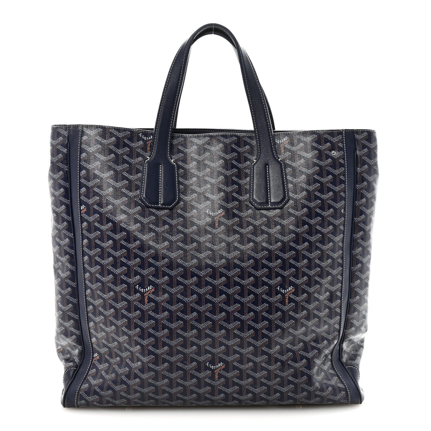Goyard Goyardine Voltaire III Tote Navy