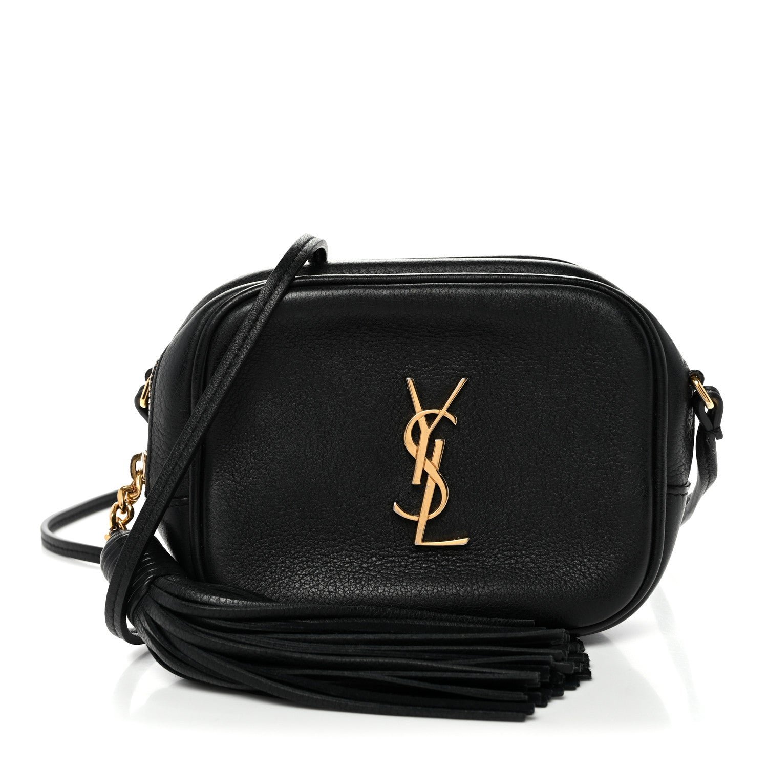 Saint Laurent Nappa Monogram Blogger Bag Black