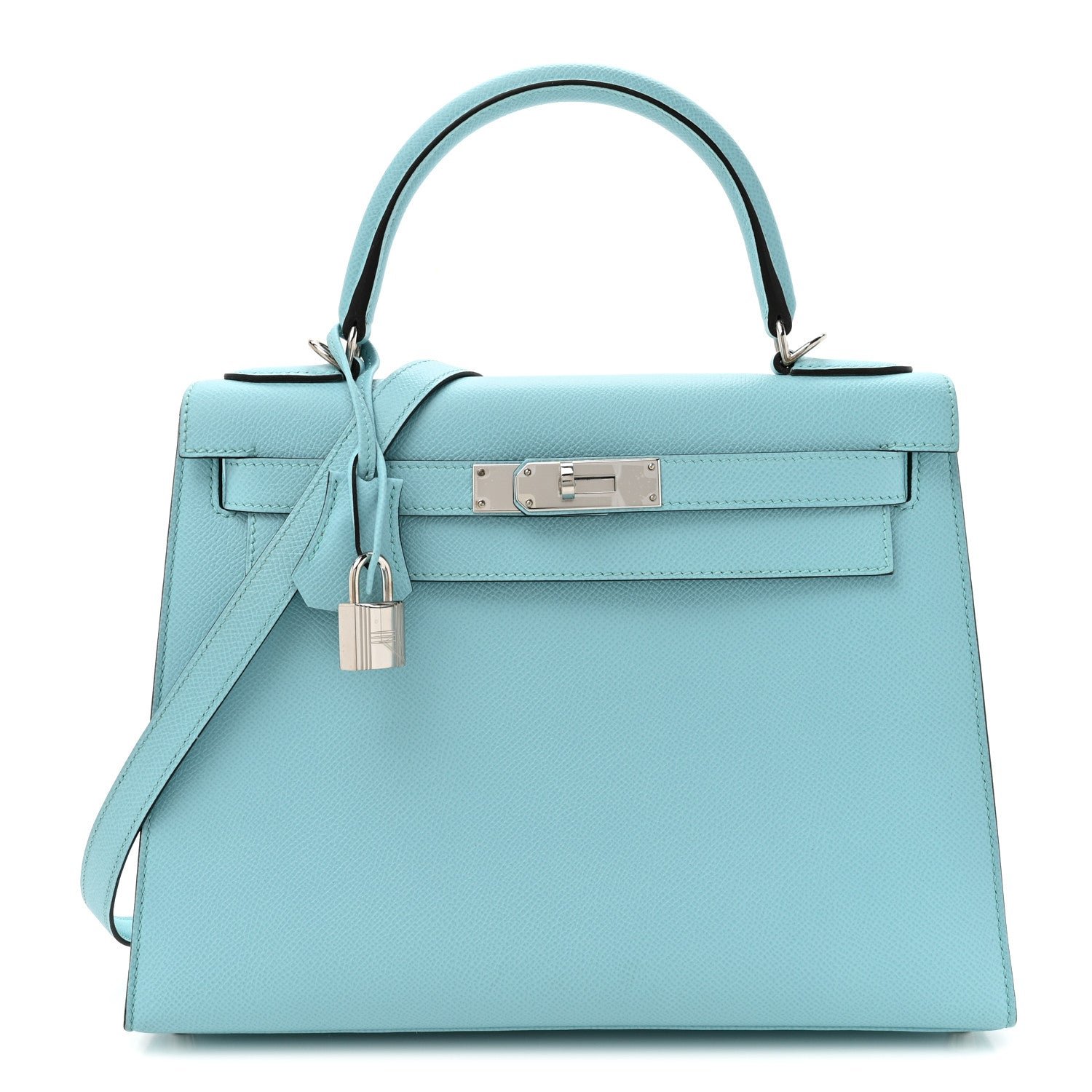 Hermes Epsom Kelly Sellier 28 Bleu Atoll