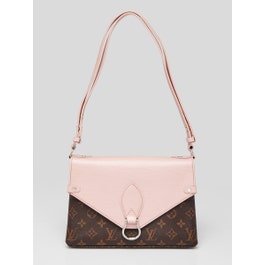 Louis Vuitton Rose Ballerine Epi Leather and Monogram Canvas Saint Michel Bag