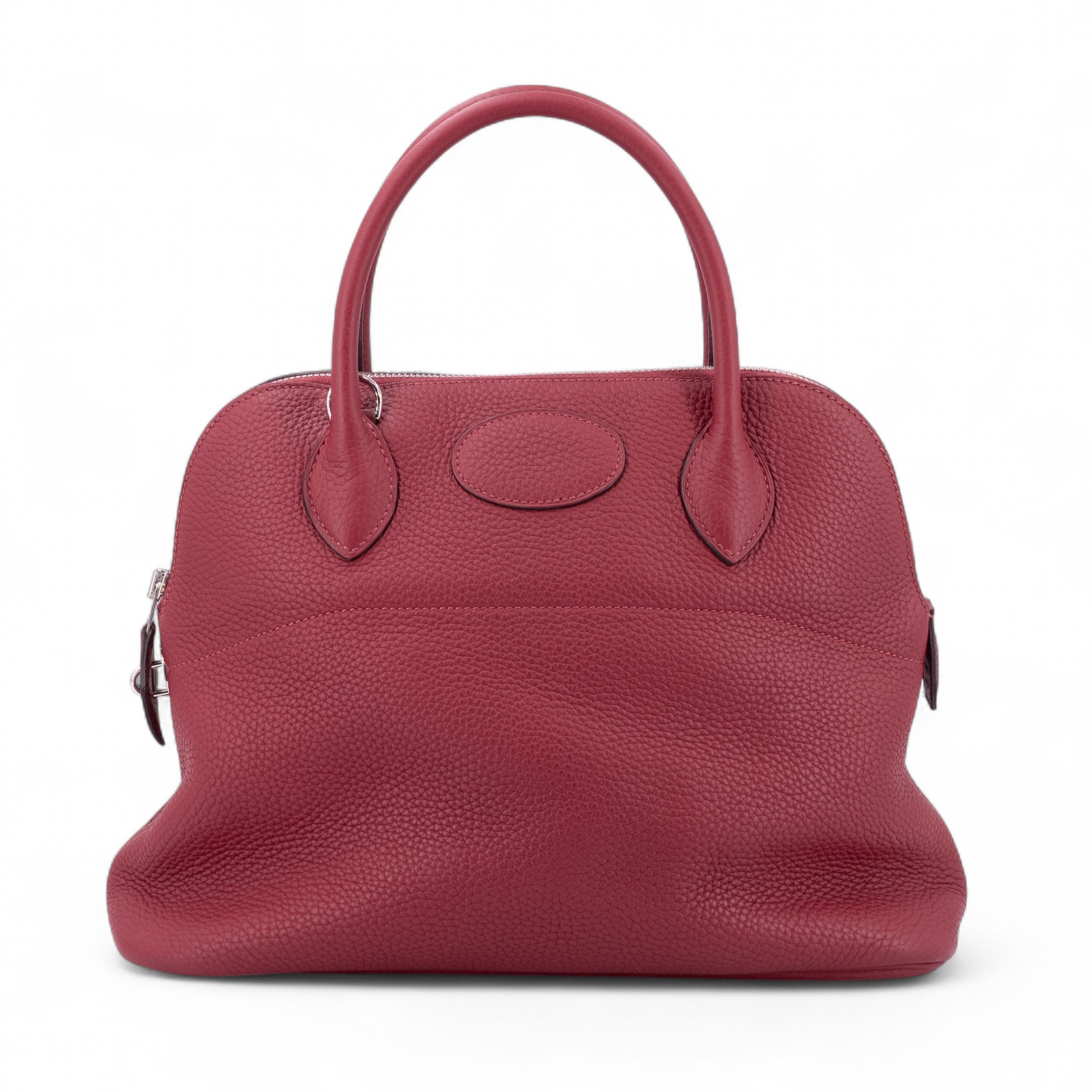 Hermes Very Good ( Rank A) HERMÈS Bolide 31 Rouge Grenat (K1) Clemence Palladium hardware X (2016)