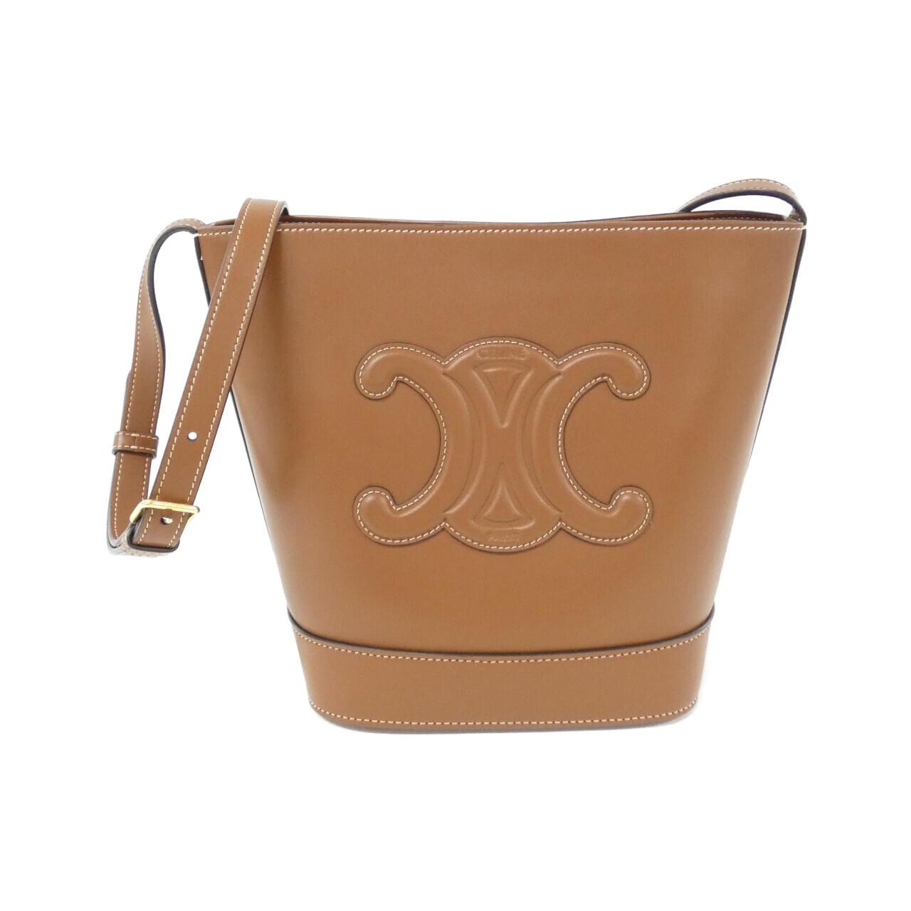 Celine Small Bucket Cuir Triomphe Shoulder Bag 113783DU3
