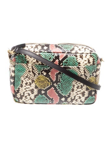 Embossed Leather Crossbody Bag