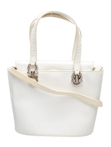 Patent Leather Top Handle Bag