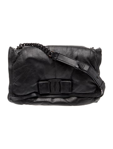 Ferragamo Vara Bow Shoulder Bag Medium