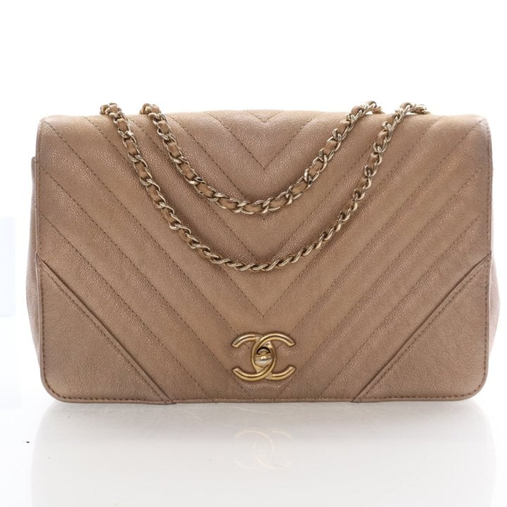 Chanel Medium Caviar Statement Flap Bag