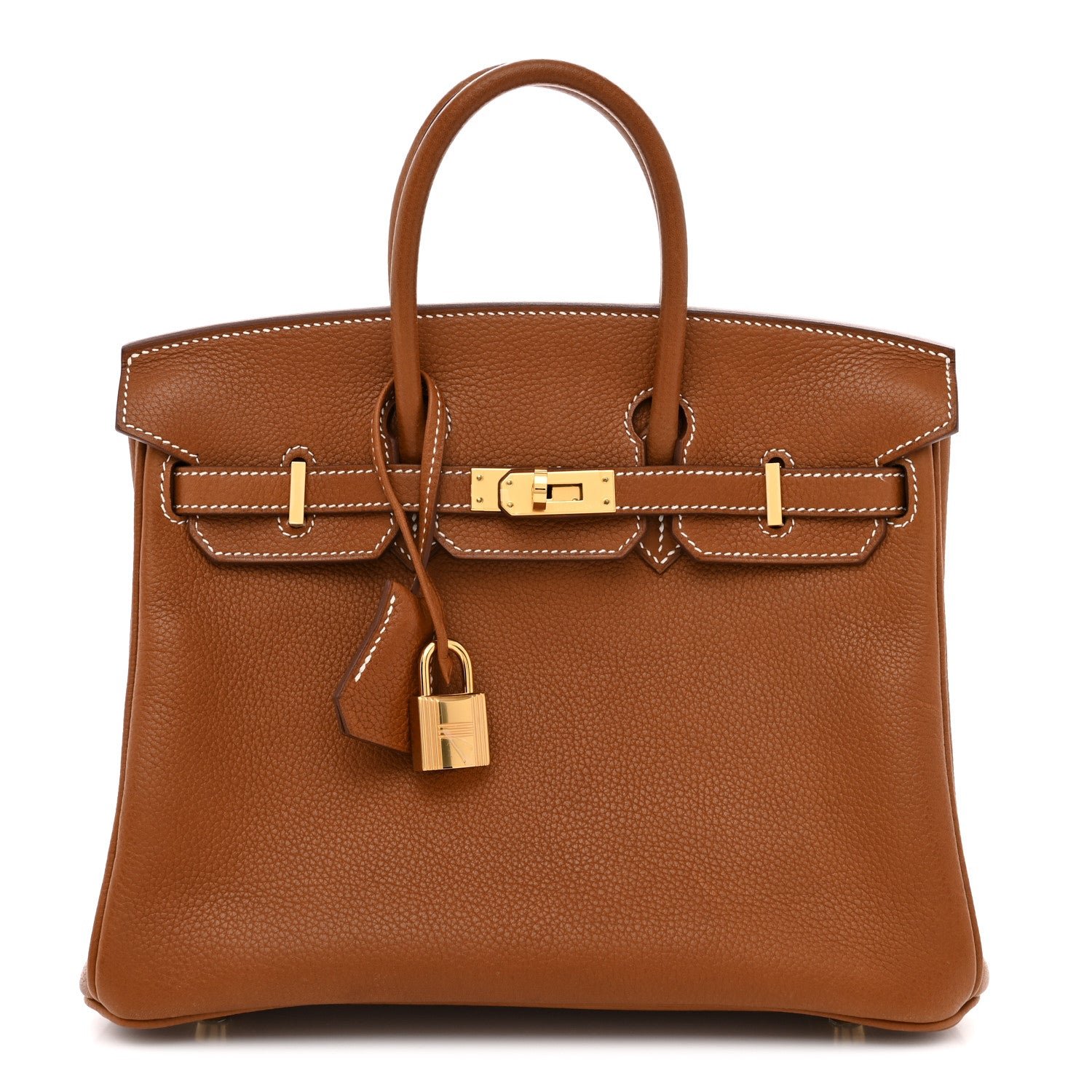 Hermes Hermes Natural Barenia Faubourg Birkin 25 Fauve