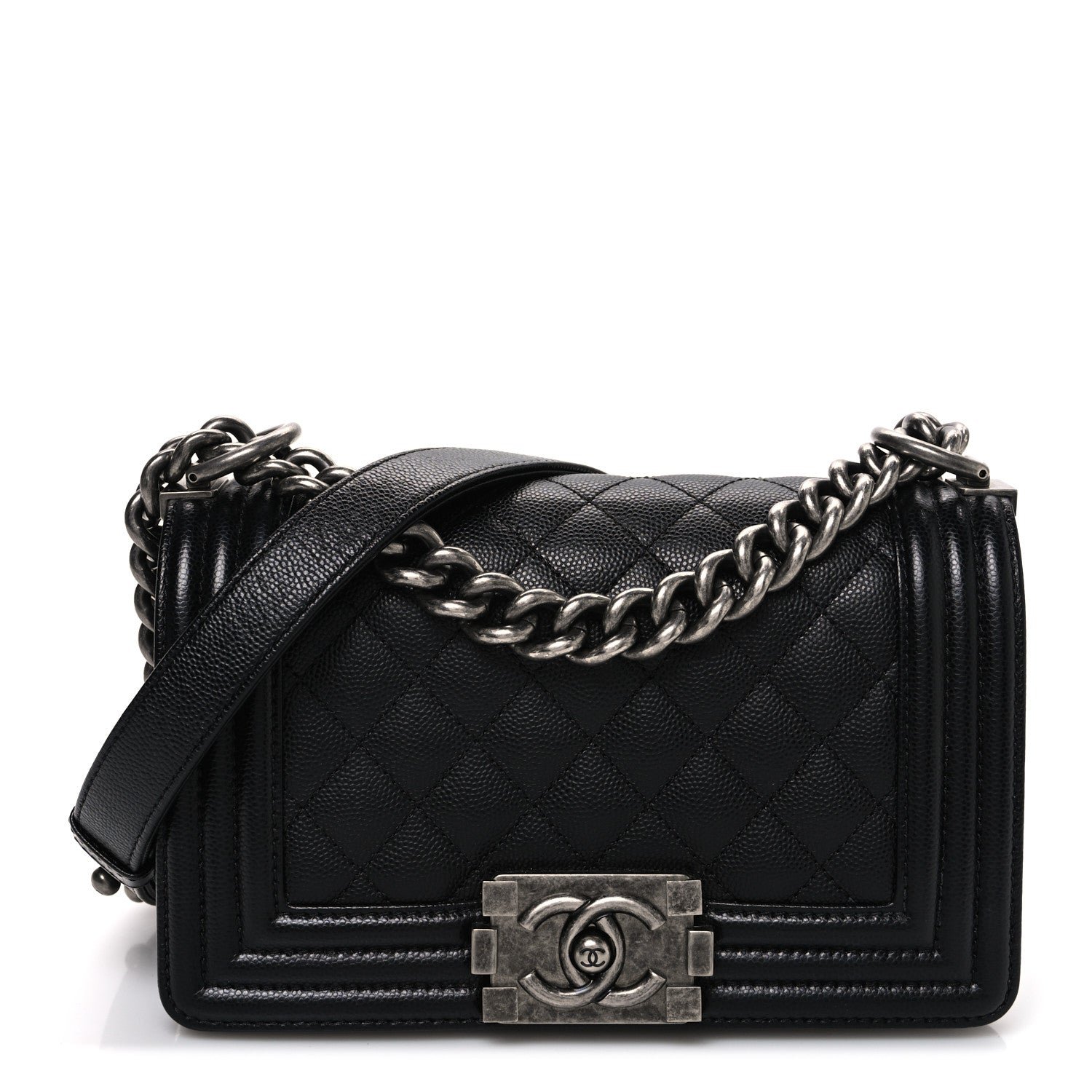 Chanel Caviar Quilted Small Boy Flap Black