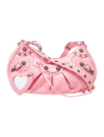 Embossed Leather Hobo Small
