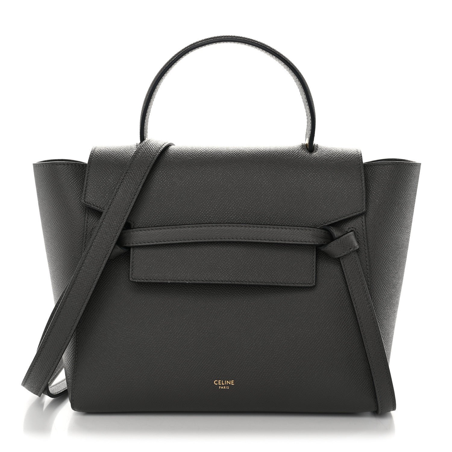Celine Celine Grained Calfskin Micro Belt Bag Grey