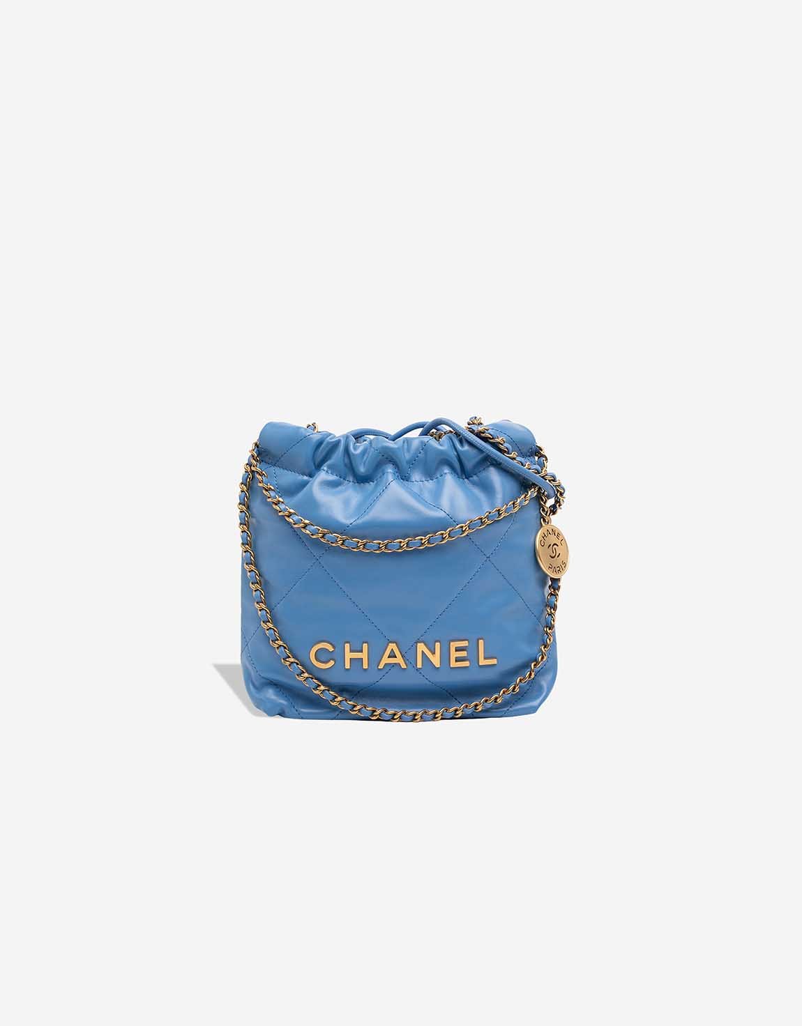 Chanel 
		22 Mini Calf Blue    